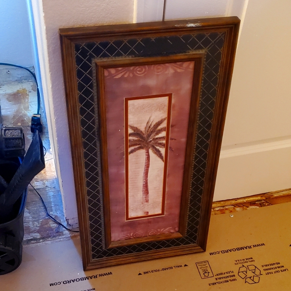 Palm tree wall picture